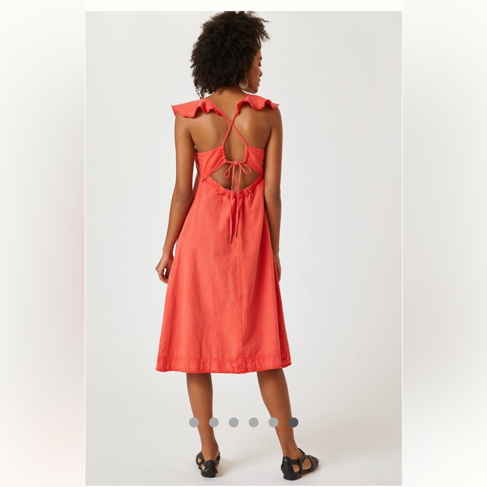 Pilcro Coral Midi Dress